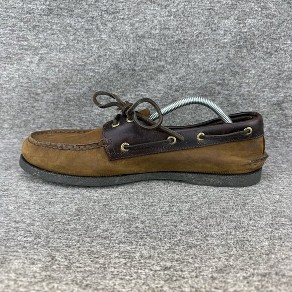 ✅Sperry Authentic Original A/O Boat Shoe Mens 10.5 Wide 2 Eye Brown Buck Leather - Picture 11 of 11